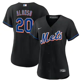 womens nike pete alonso black new york mets 2022 alternate 